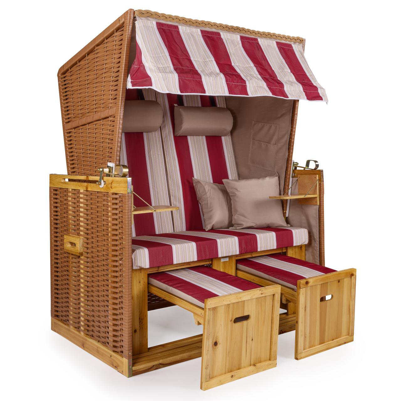 Strandkorb XXL PREMIUM Nordsee Volllieger Gartenmöbel Gartenliege