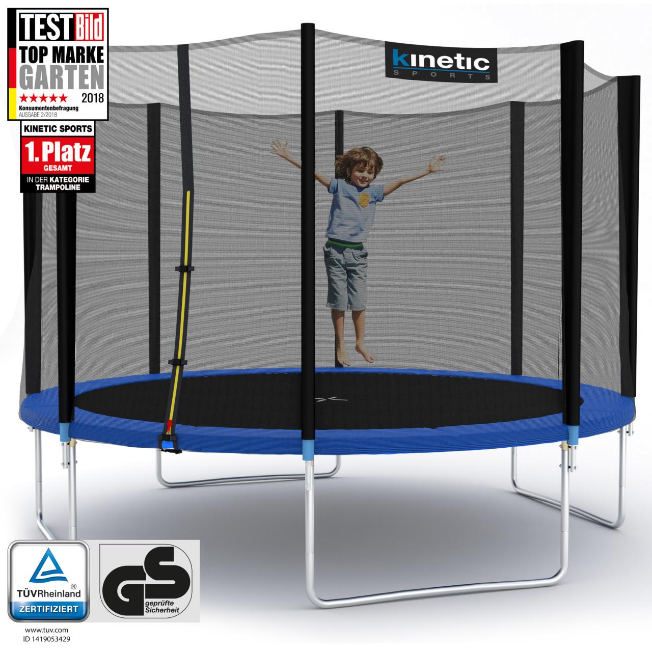 SPORTS Trampolin Outdoor Garten inkl. Netz Sprungtuch