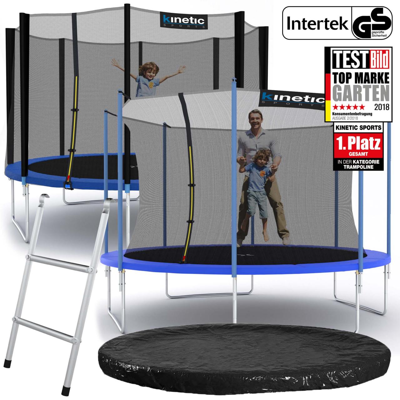Sports Trampolin Outdoor Garten inkl. Netz Sprungtuch
